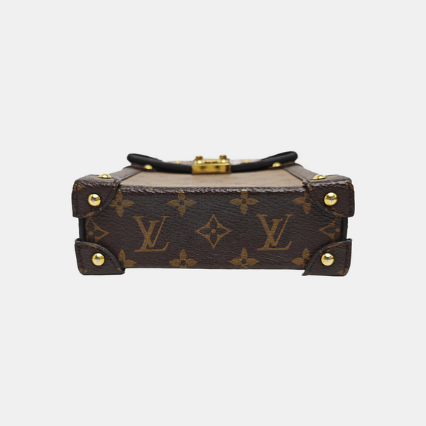 TRUNK Monogram Coated Canvas Brown
