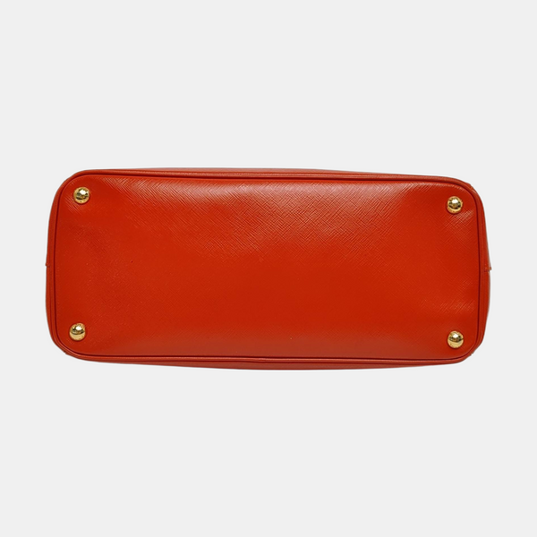 Authenticated pre-owned Galleria Extra Large Saffiano Calfskin Orange - Tote Bag at Looply