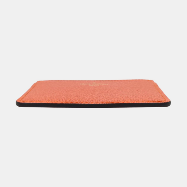 Calfskin Card Holder Orange