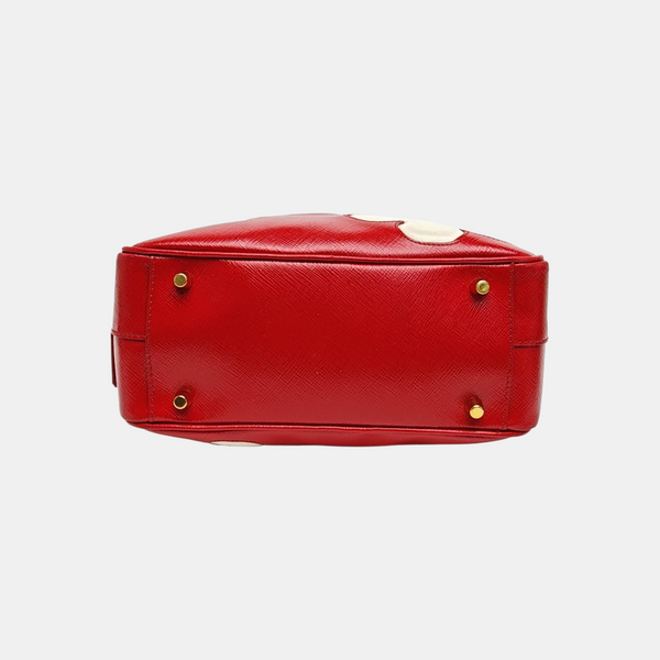 Patent Leather Shoulder Bag Red