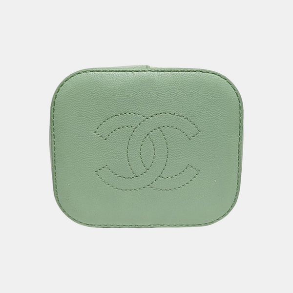 DRAWSTRING Quilted Lambskin Green