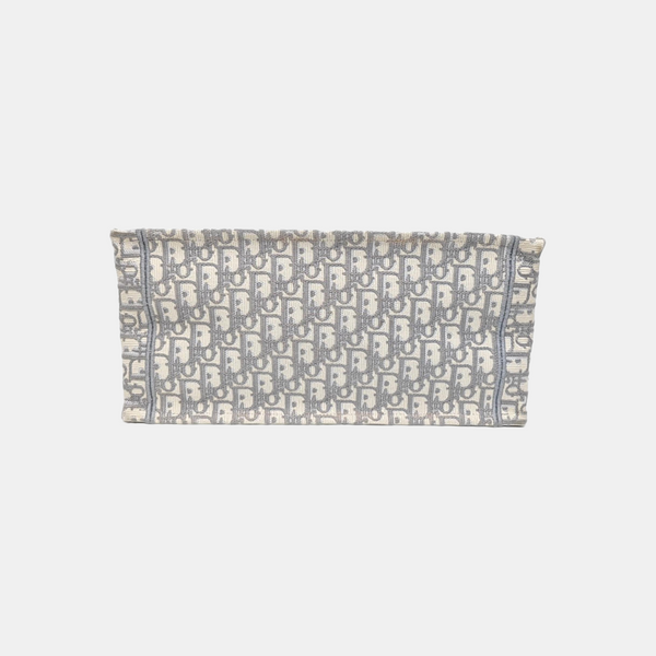 Book Tote Medium Oblique Canvas White