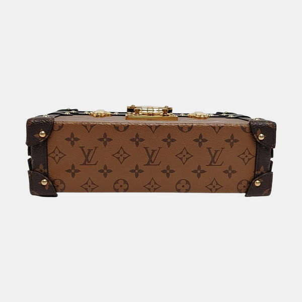 PETITE MALLE Monogram Coated Canvas Brown
