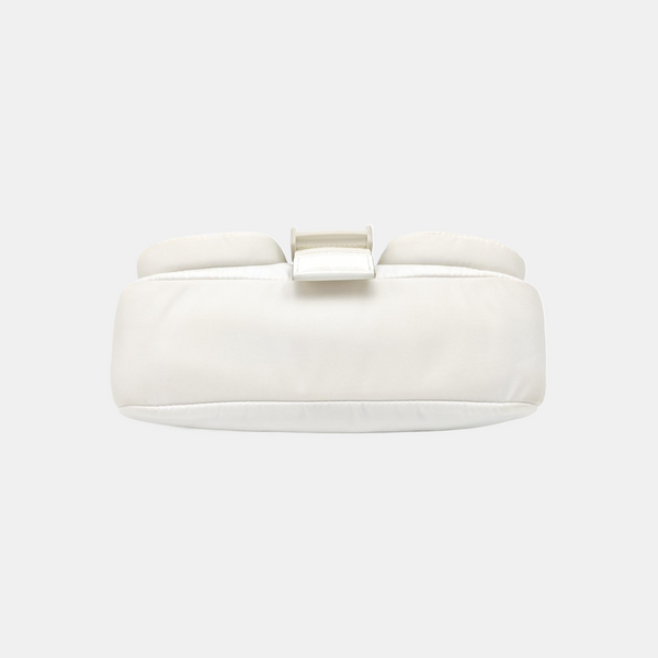 Fabric Crossbody Bag White