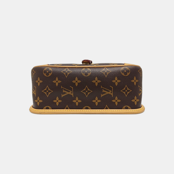 DIANE Monogram Coated Canvas Brown