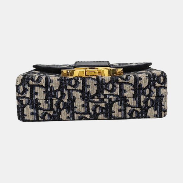 Authenticated pre-owned 30 Montaigne Oblique Canvas Blue - Shoulder Bag at Looply