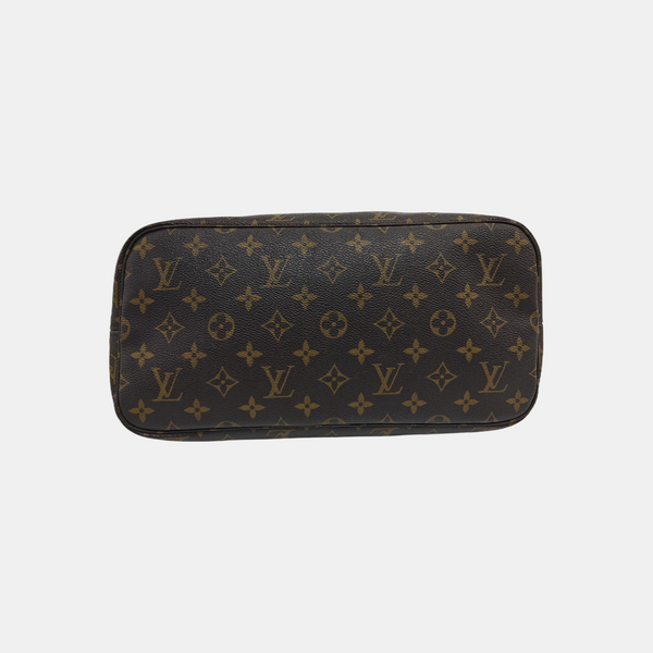 NEVERFULL MM Monogram Coated Canvas Brown