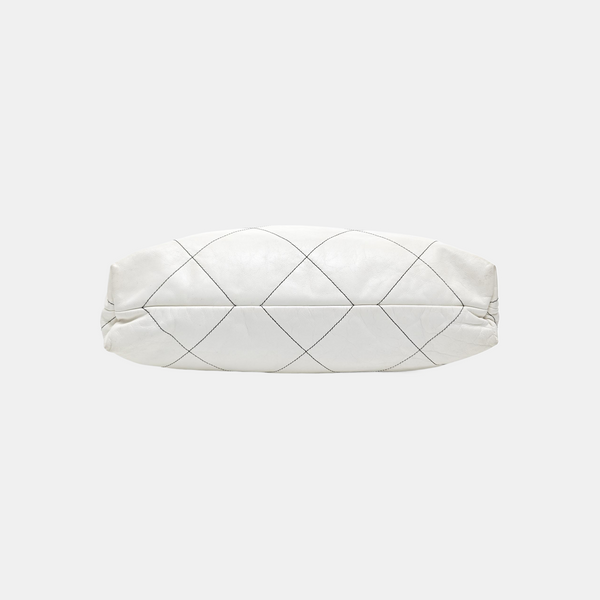 CHANEL 22 Medium Quilted Calfskin White