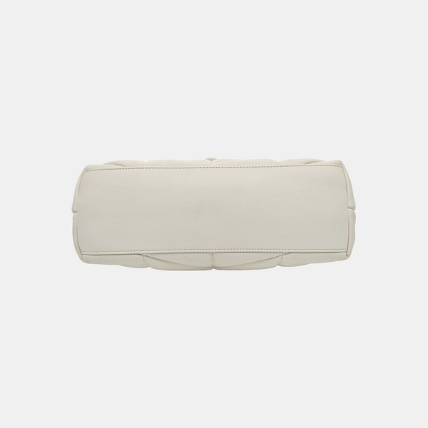 PUFFER Small Quilted Lambskin White