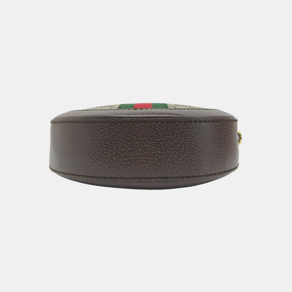 Ophidia Mini Monogram Coated Canvas Beige