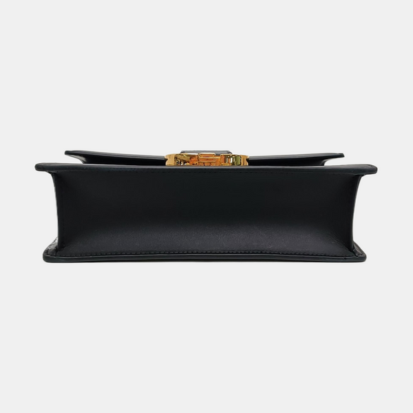 30 Montaigne East-West Small Calfskin Black