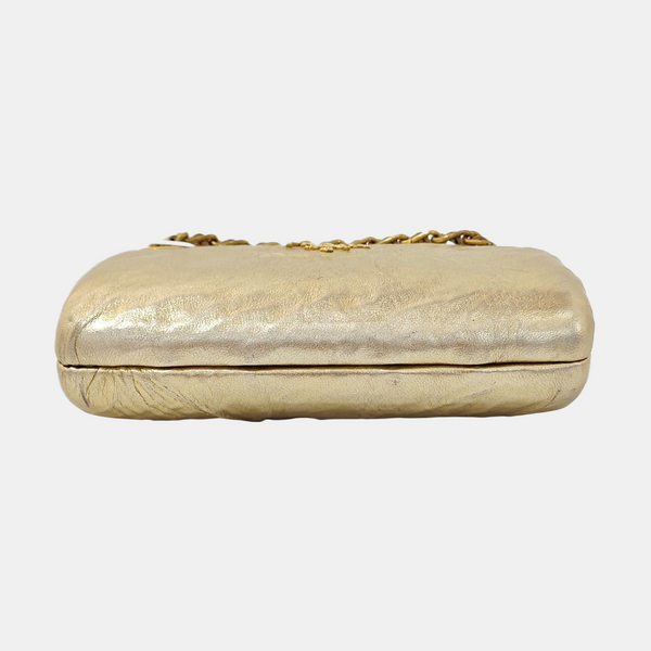 Lambskin Shoulder Bag Gold
