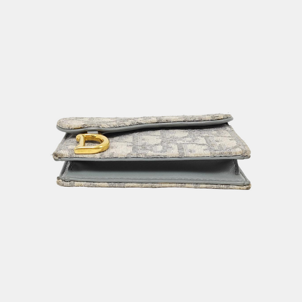 Monedero Saddle de lona Monogram gris