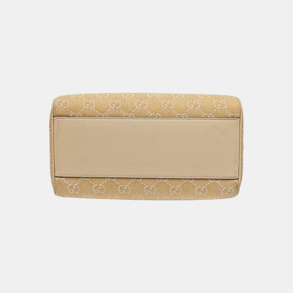 Ophidia Small Monogram Denim Beige