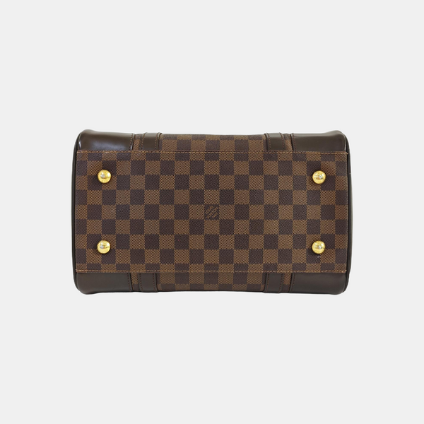 BERKELEY Damier Ebene Coated Canvas Brown