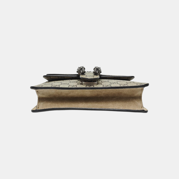 Dionysus Mini Monogram Coated Canvas Beige