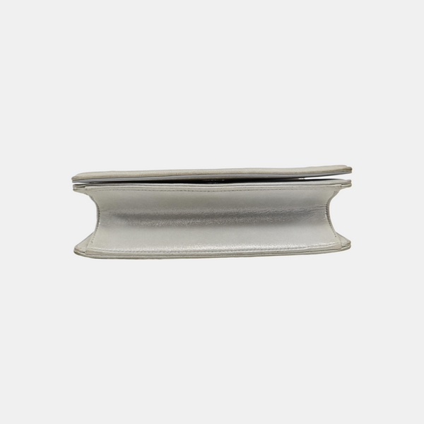 Diorama Small Cannage Calfskin Silver