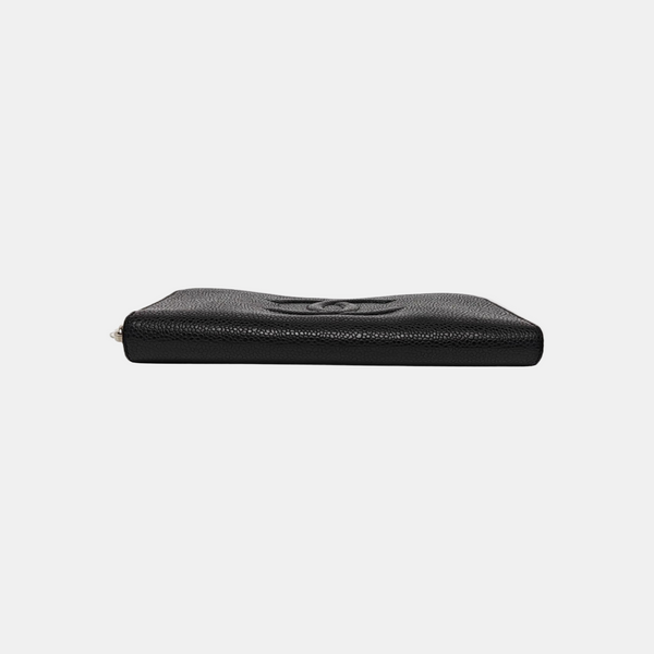 Grained Calfskin Wallet Black