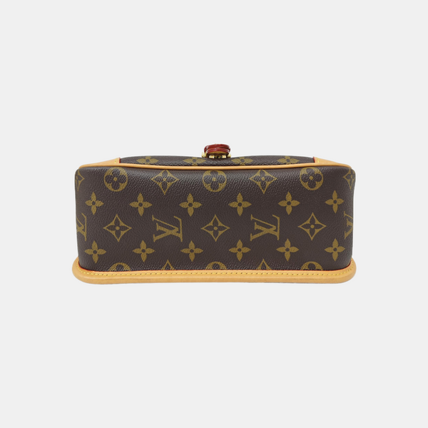 DIANE Monogram Coated Canvas Brown