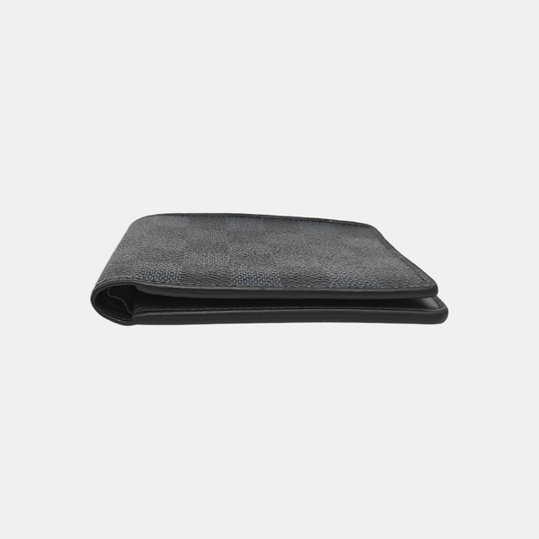 AMERIGO Damier Graphite Coated Canvas Gray Wallet