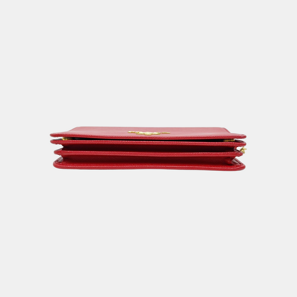 Prada Identity Saffiano Calfskin Red