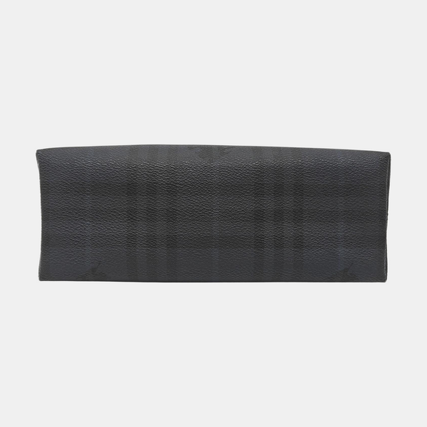 Coated Canvas Shoulder Bag Blue