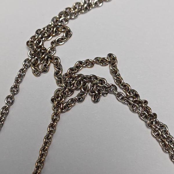 B.ZERO1 18k White Gold Silver Necklace