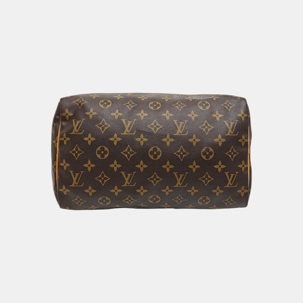 SPEEDY 30 Monogram Coated Canvas Brown