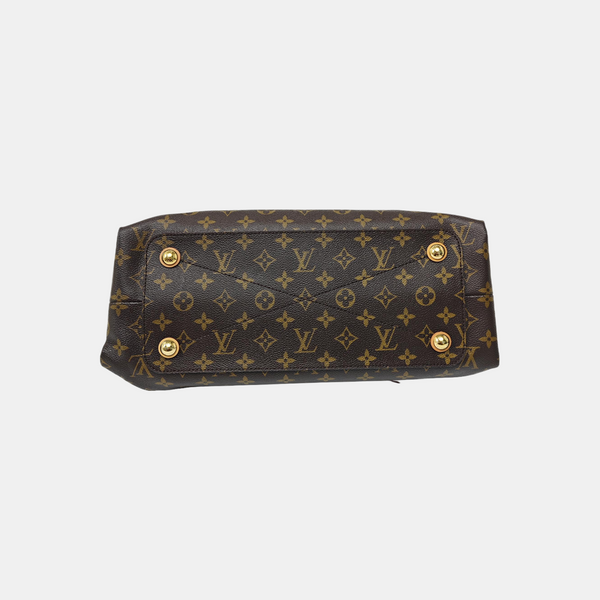 OLYMPE MM Monogram Coated Canvas Brown