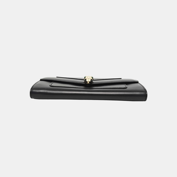 SERPENTI FOREVER Calfskin Black Wallet