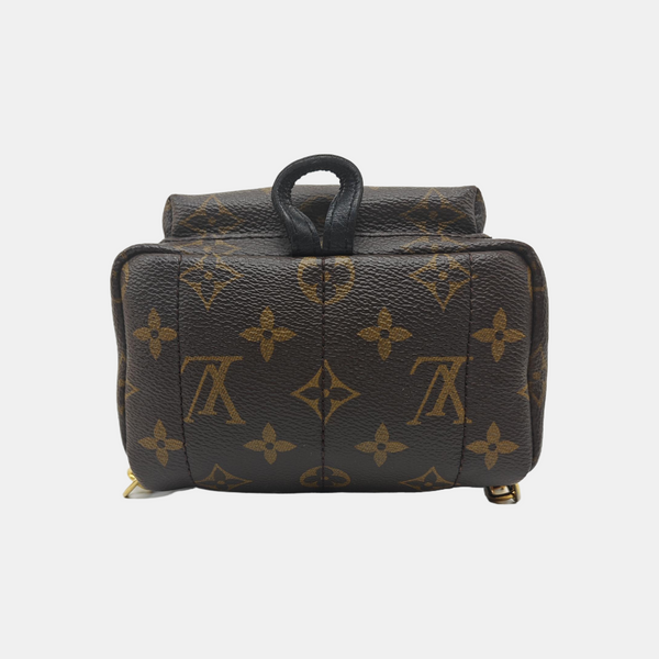 PALM SPRINGS Mini Monogram Coated Canvas Brown