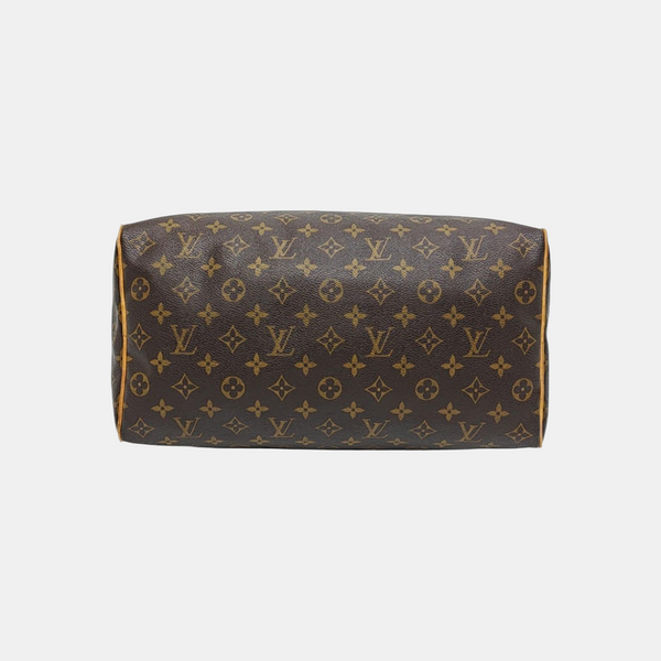 SPEEDY 35 Monogram Coated Canvas Brown