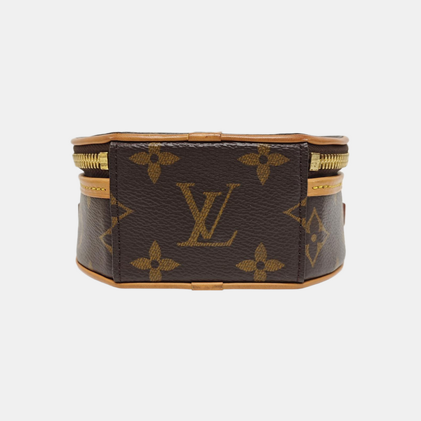 BOITE CHAPEAU Mini Monogram Coated Canvas Brown