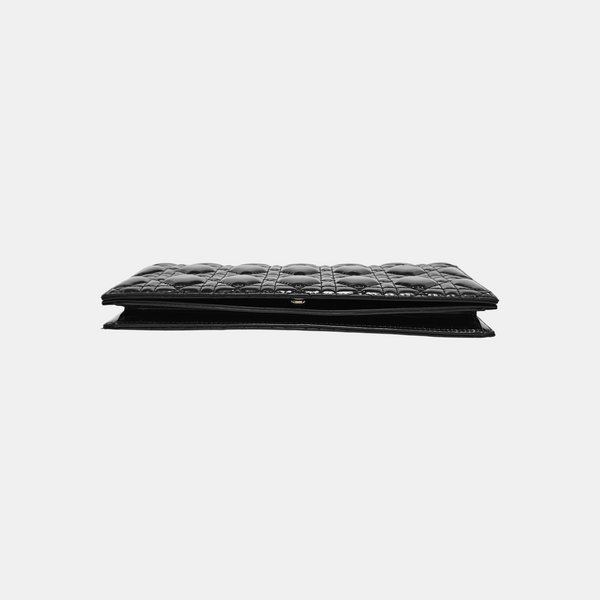 Lady Dior Medium Cannage Patent Leather Black