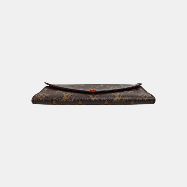 JOSÉPHINE Monogram Coated Canvas Brown Wallet