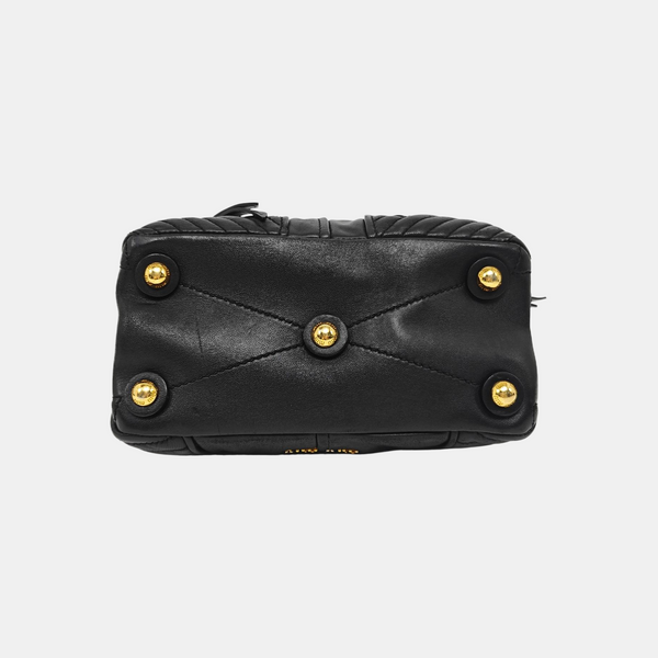 Dahlia Quilted Lambskin Black