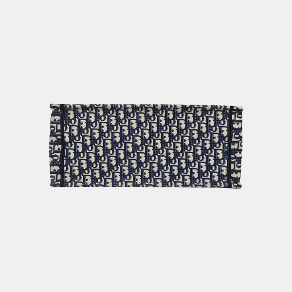 Book Tote Large Oblique Canvas Blue