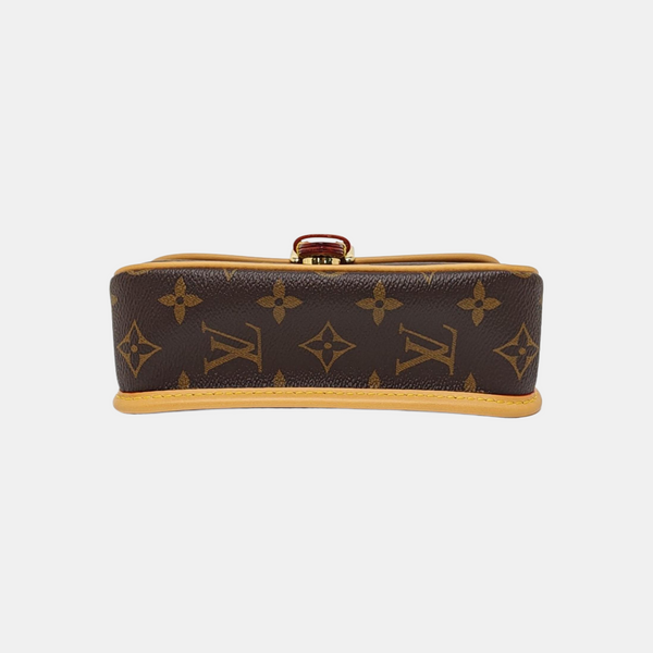 DIANE Nano Monogram Coated Canvas Brown