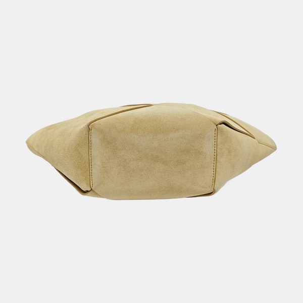 Suede Tote Bag Beige