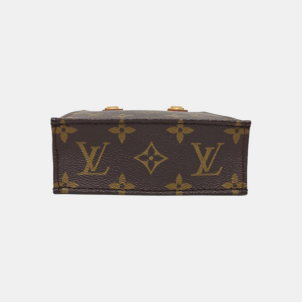 SAC PLAT Mini Monogram Coated Canvas Brown
