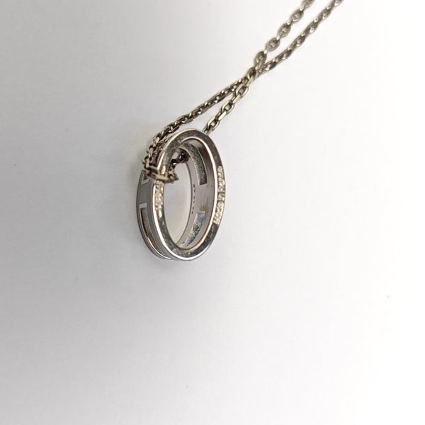 Pop H Metal Silver Necklace