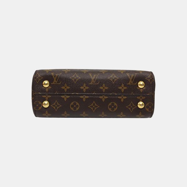 CLUNY PM Monogram Coated Canvas Brown