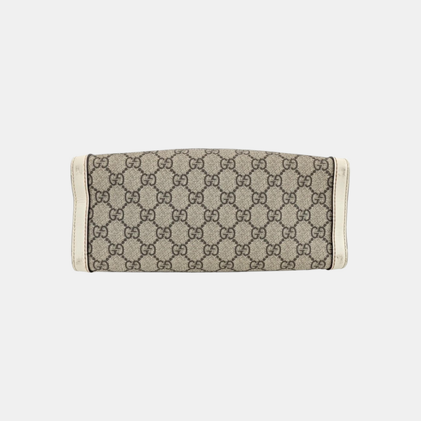 Padlock Small Monogram Coated Canvas Beige
