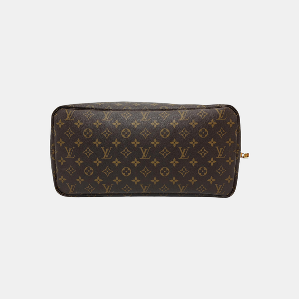 NEVERFULL GM Monogram Coated Canvas Brown