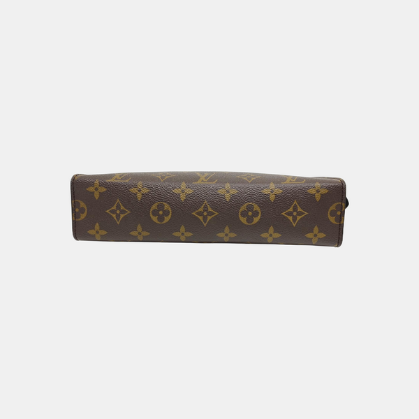 TOILET POCKET 26 Monogram Coated Canvas Brown