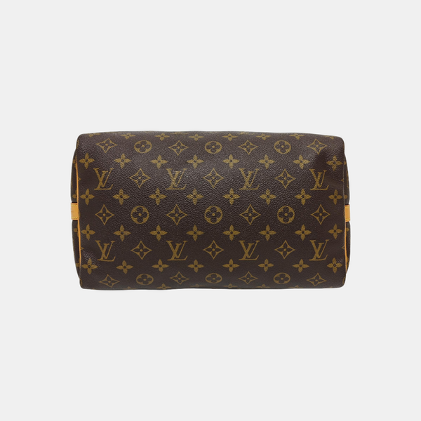 SPEEDY 30 Monogram Coated Canvas Brown