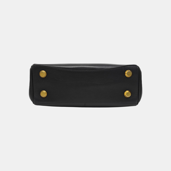 Calfskin Shoulder Bag Mini Black