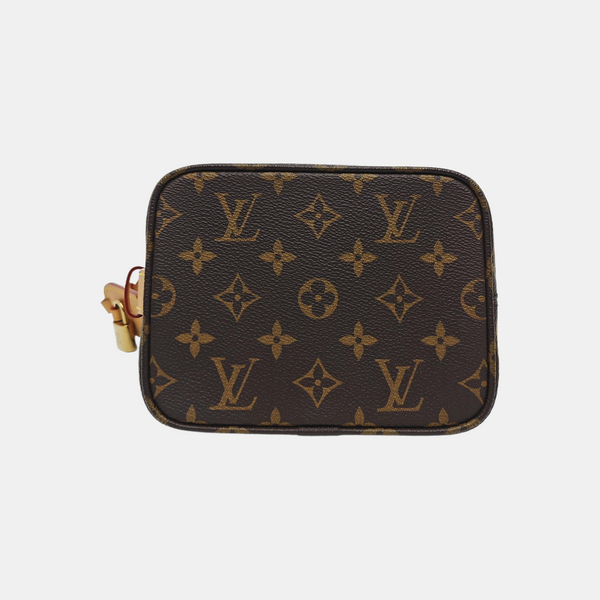 ALL IN BB Monogram Coated Canvas Brown