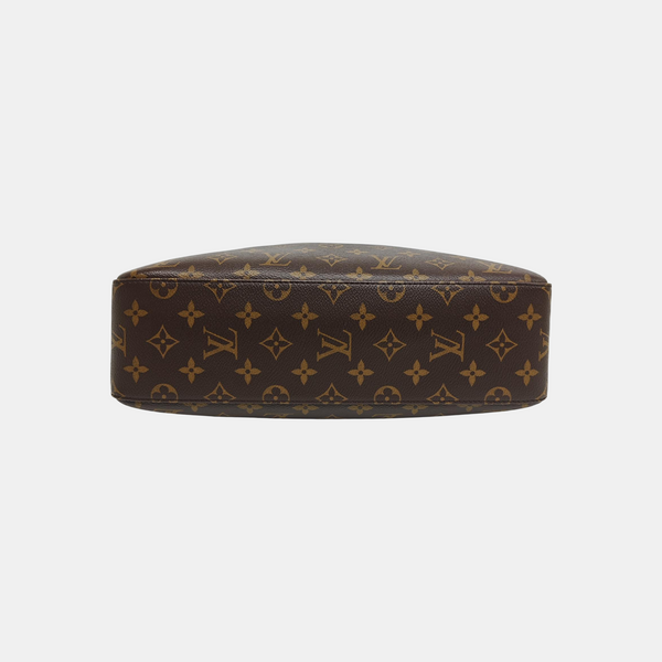 Monogram Coated Canvas Top Handle Bag Brown