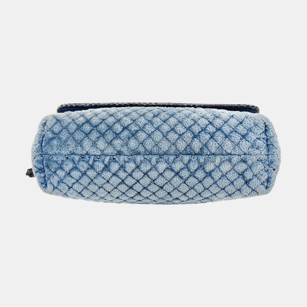 Quilted Velvet Blue
